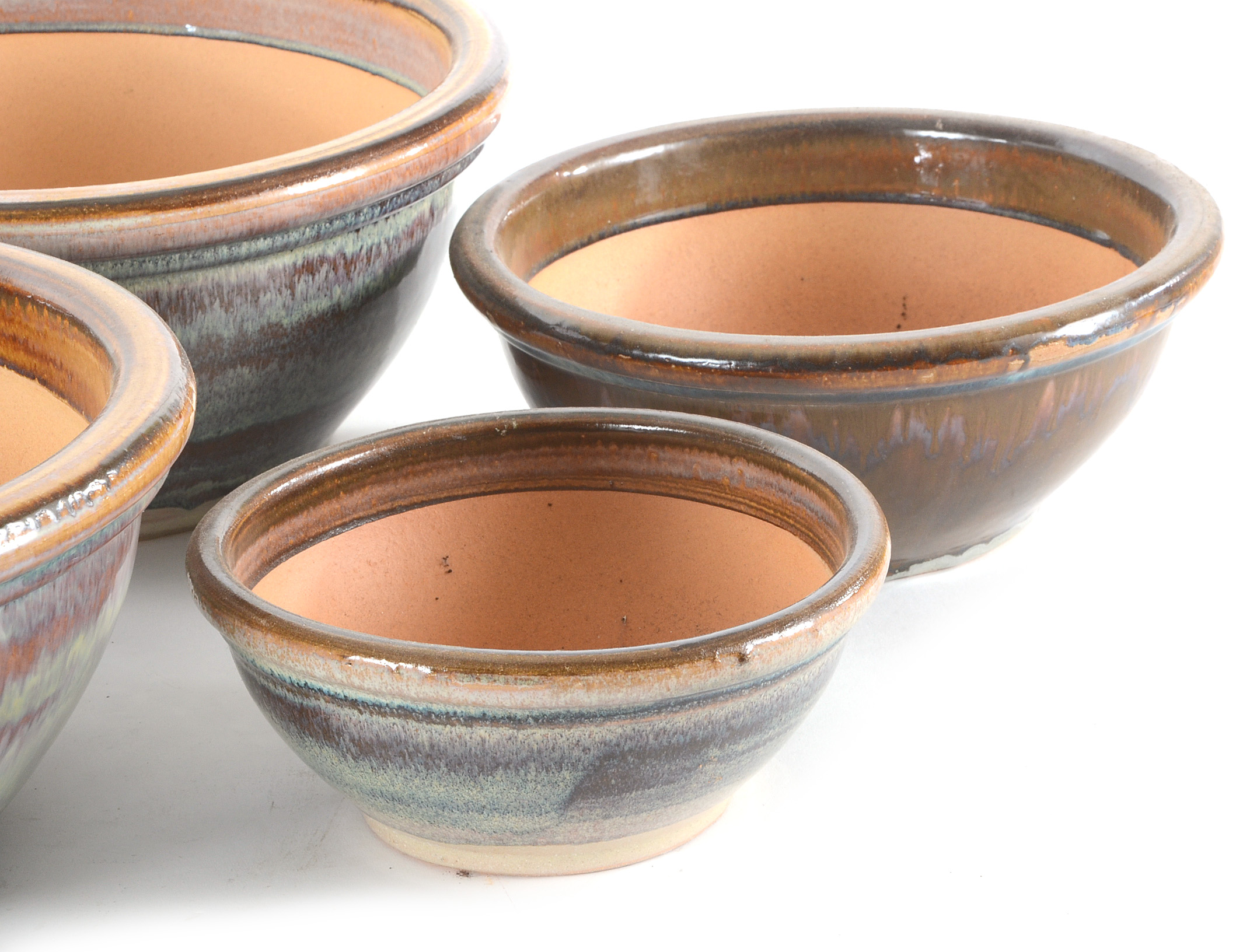 Assorted Glazed Ceramic Garden Planters