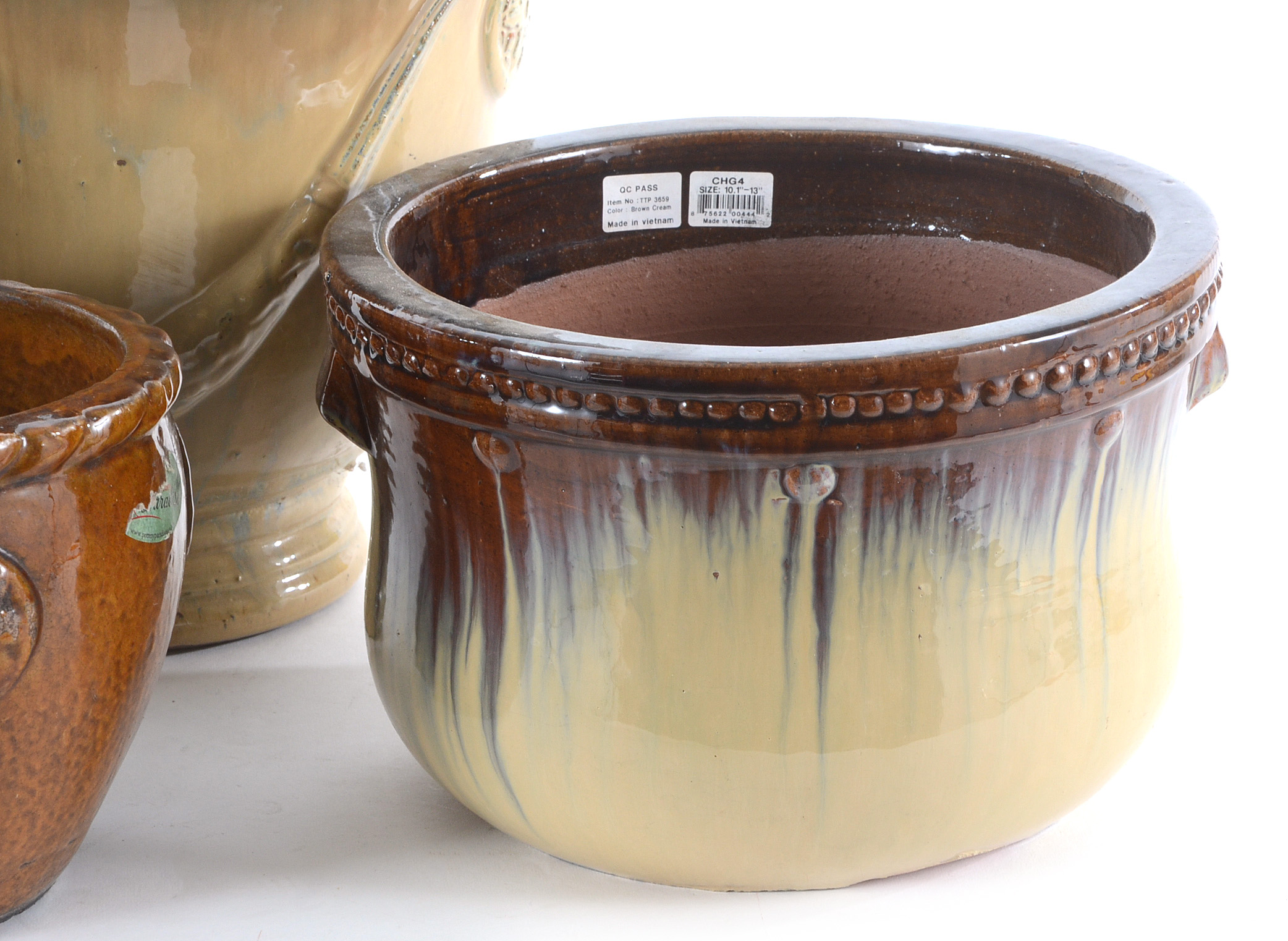 Assorted Glazed Ceramic Garden Planters