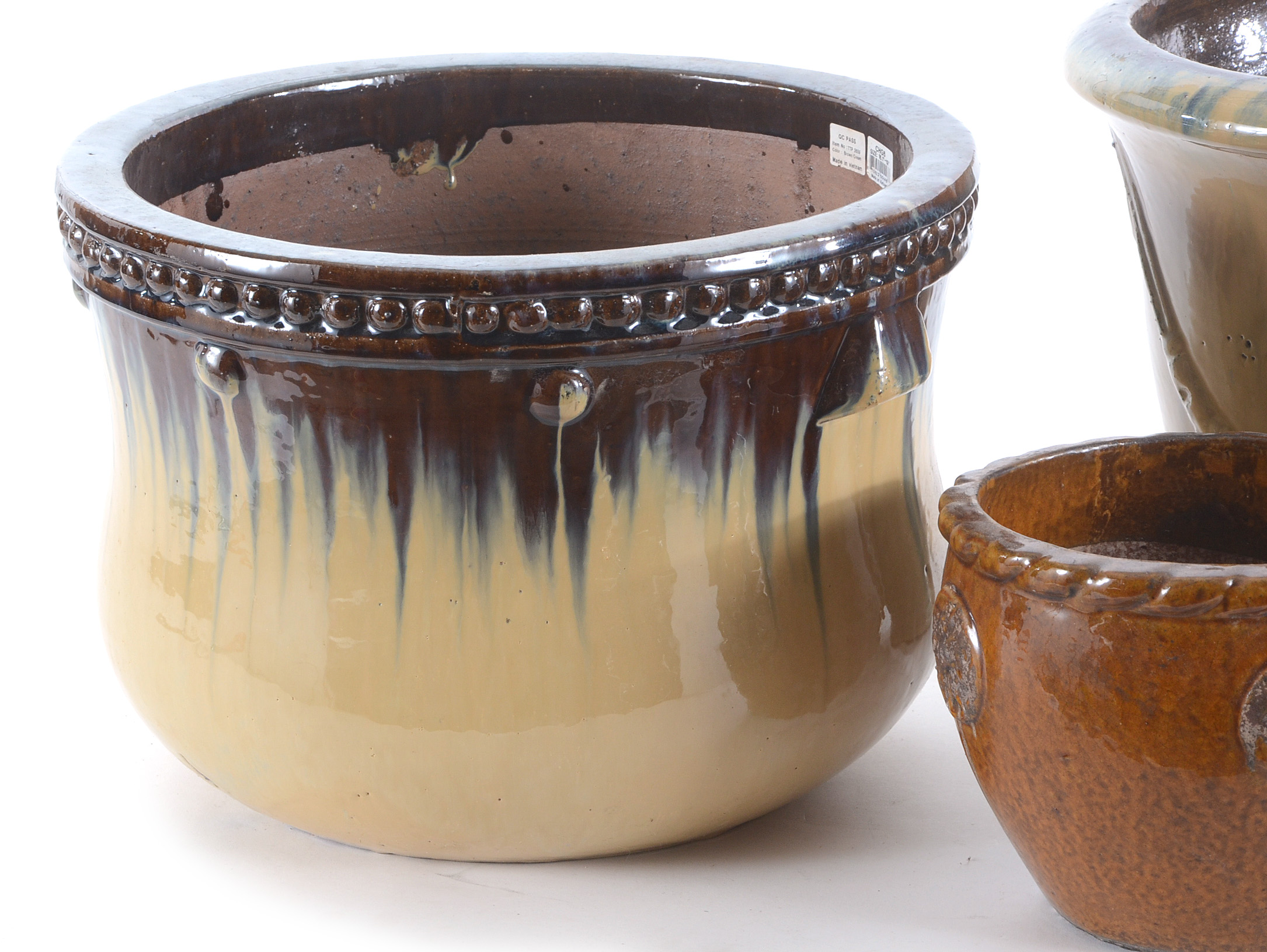 Assorted Glazed Ceramic Garden Planters