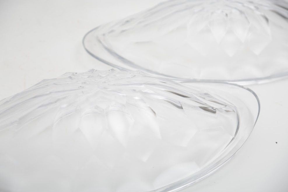 Large Oval Glass Bowls