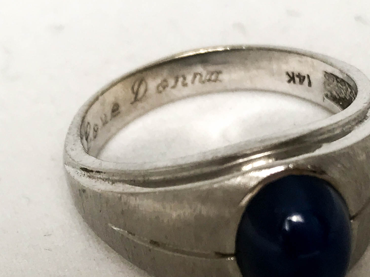 Synthetic Blue Star Sapphire Ring