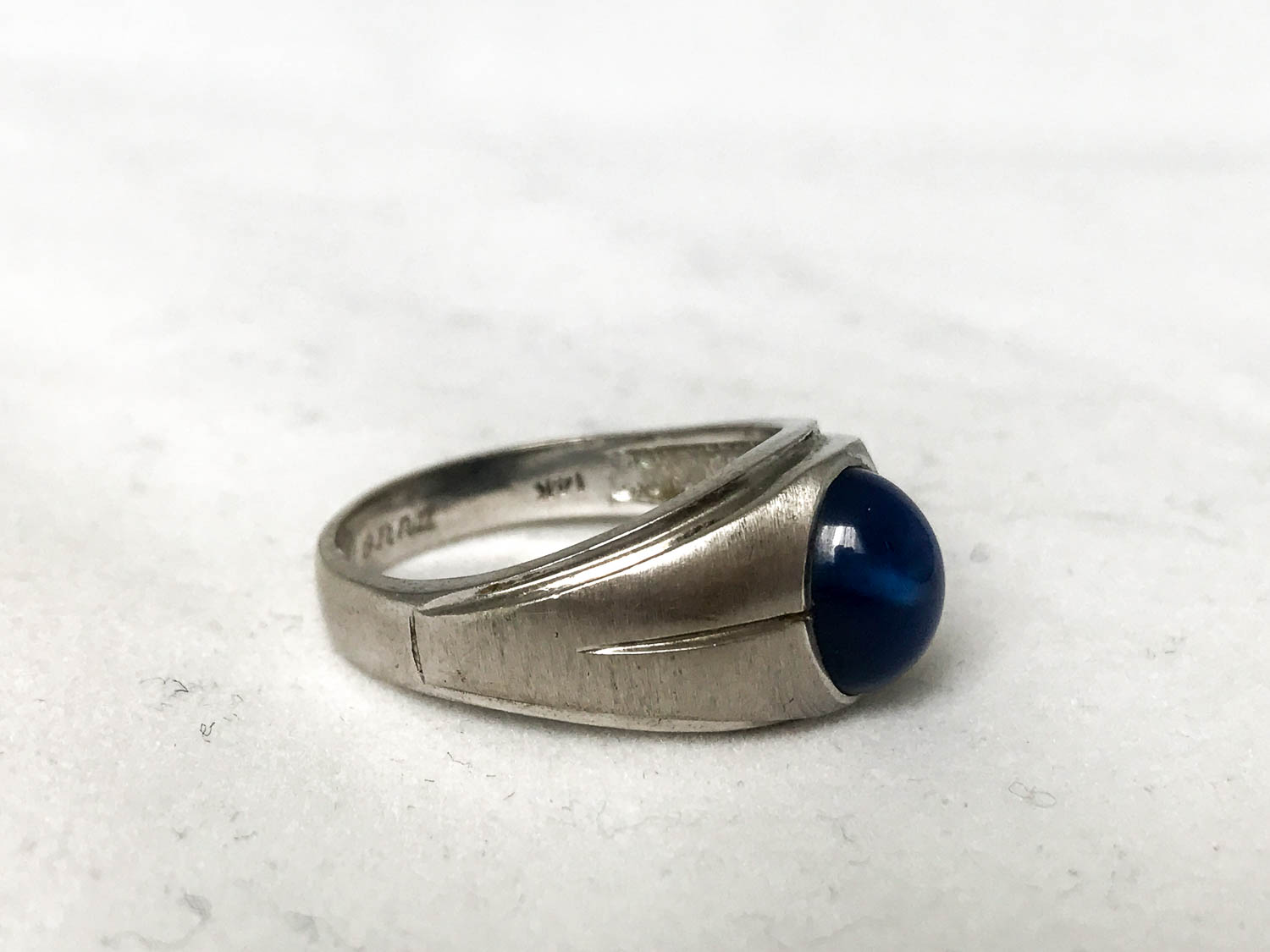 Synthetic Blue Star Sapphire Ring