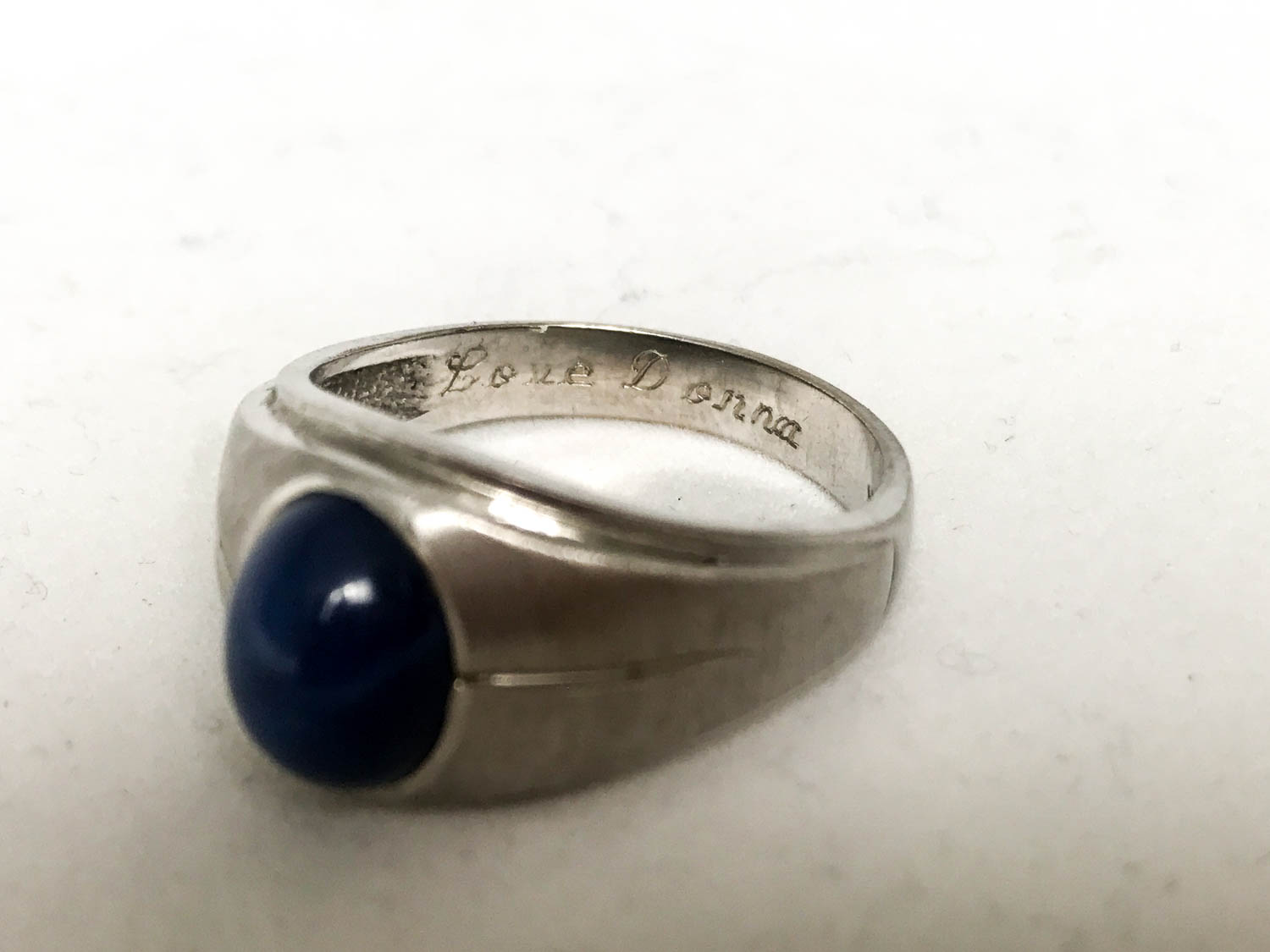 Synthetic Blue Star Sapphire Ring