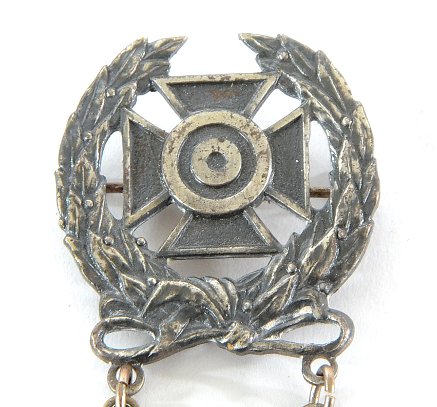 Group of Three US Army Sharpshooter Sterling and 1/20 Silver Filled Badges