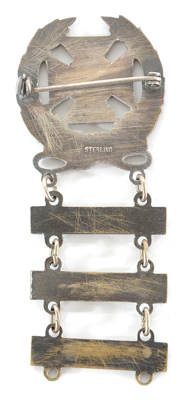 Group of Three US Army Sharpshooter Sterling and 1/20 Silver Filled Badges