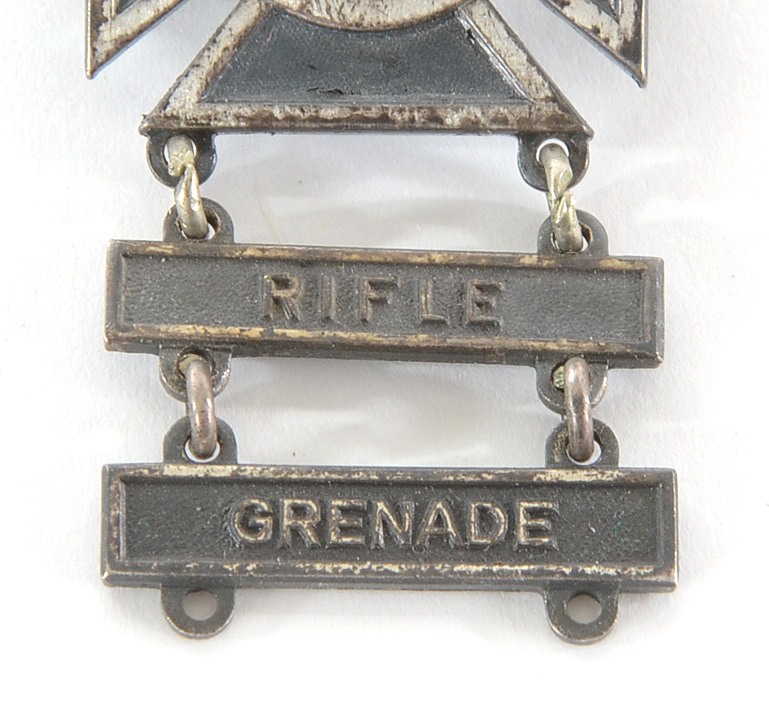 Group of Three US Army Sharpshooter Sterling and 1/20 Silver Filled Badges