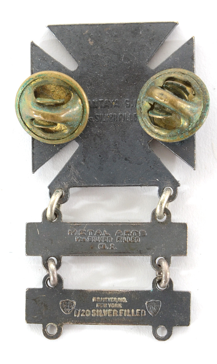 Group of Three US Army Sharpshooter Sterling and 1/20 Silver Filled Badges