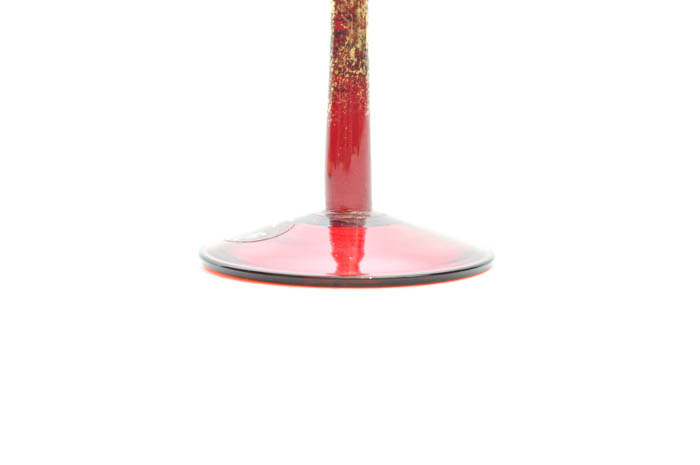 Collection of Red Glass Stemware