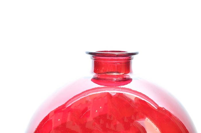 Large Cranberry Glass Vases