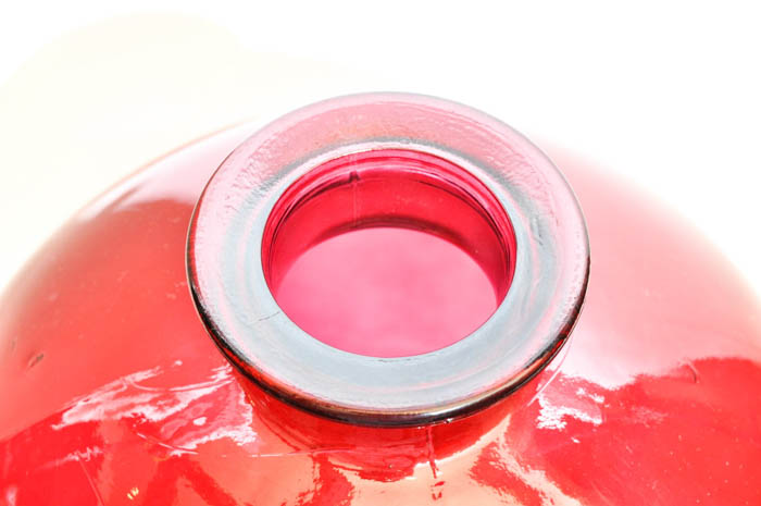 Large Cranberry Glass Vases