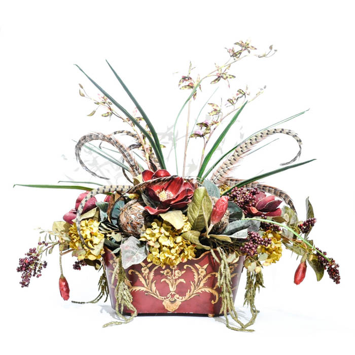 Decorative Silk Flower Arrangement