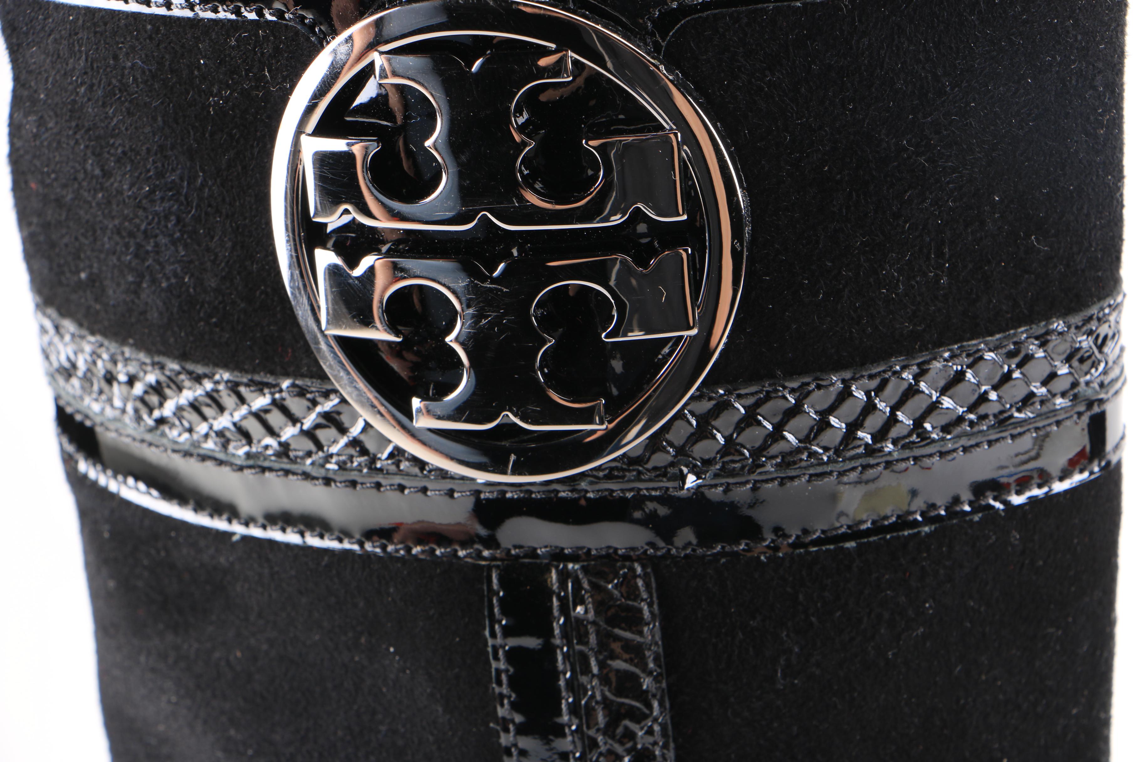 Tory Burch Black Suede Boots