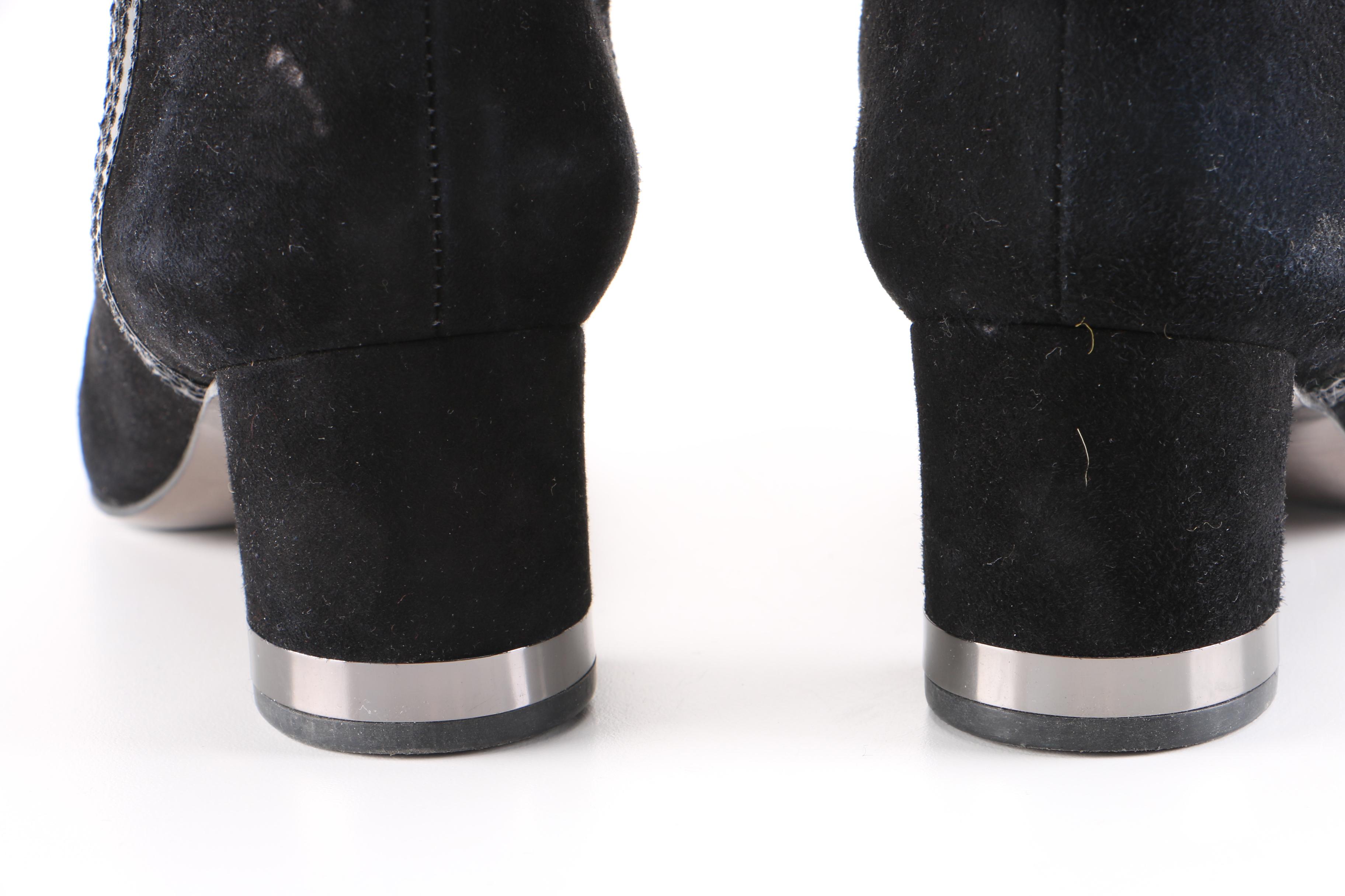 Tory Burch Black Suede Boots