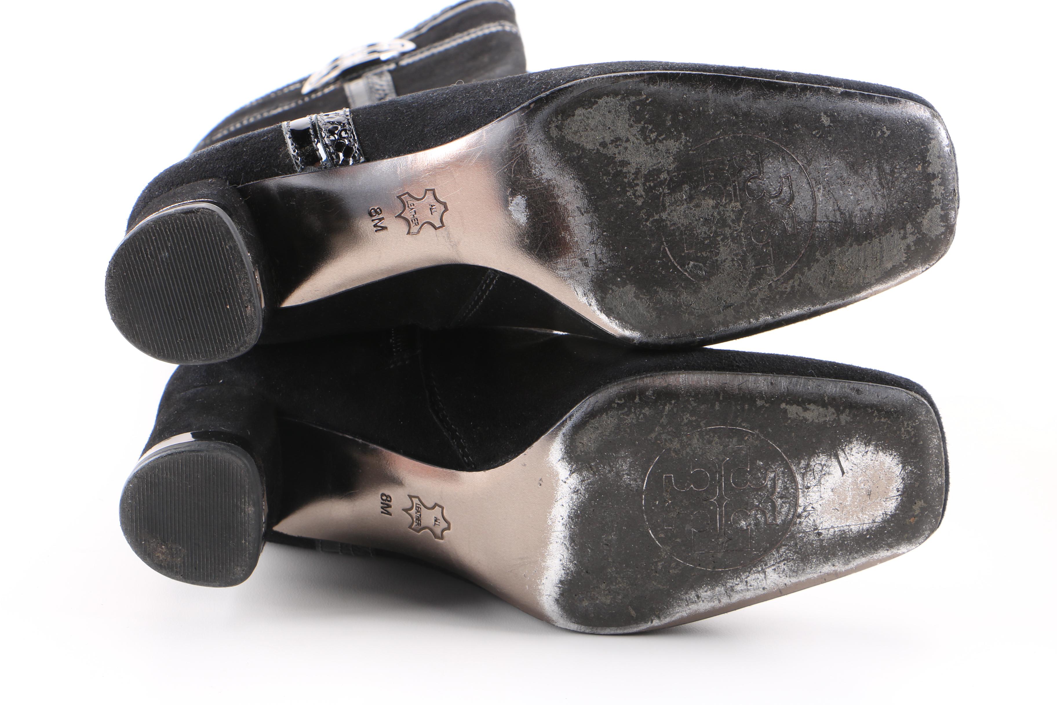 Tory Burch Black Suede Boots