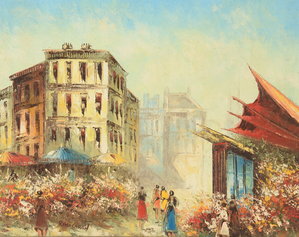 Rene Caron Original Oil Painting on Canvas