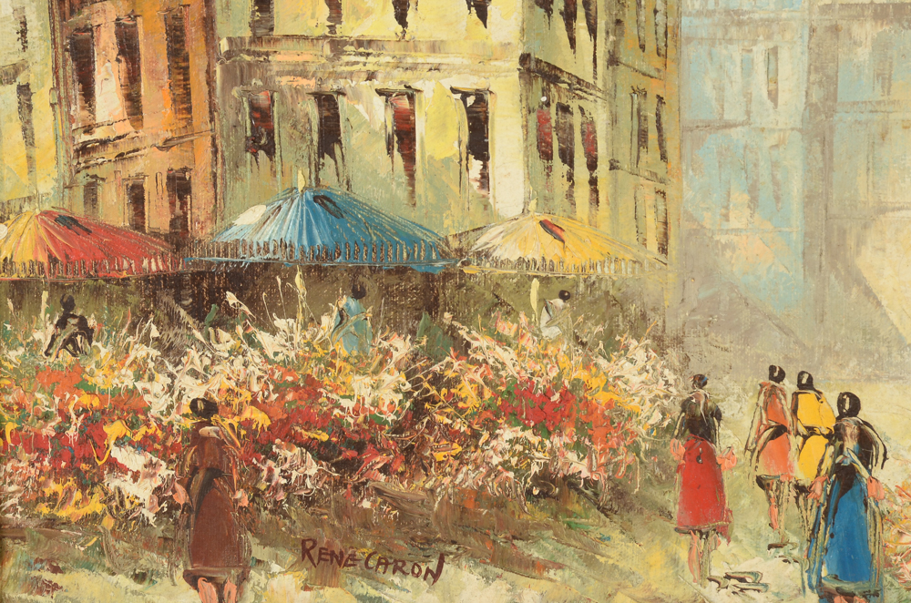 Rene Caron Original Oil Painting on Canvas