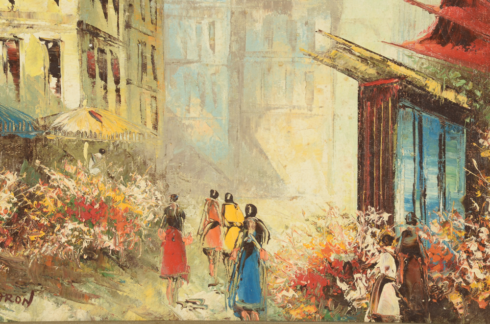 Rene Caron Original Oil Painting on Canvas