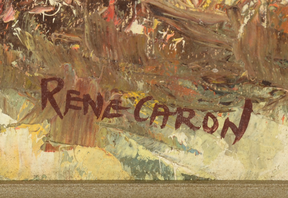 Rene Caron Original Oil Painting on Canvas