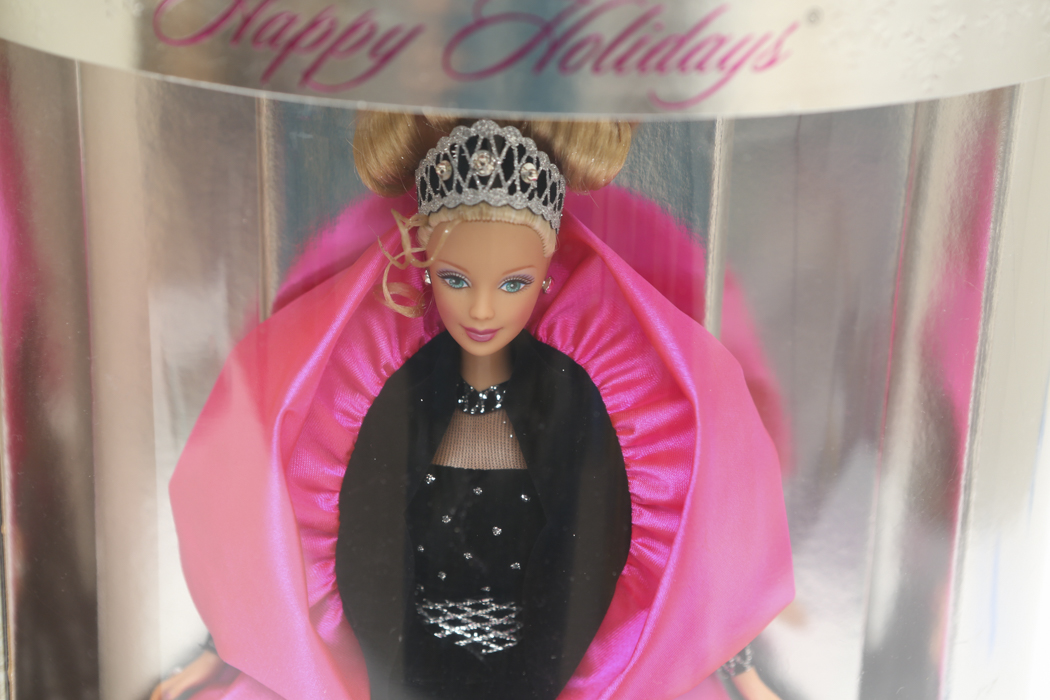 "Happy Holidays Barbie" and "Celebration Barb"e: