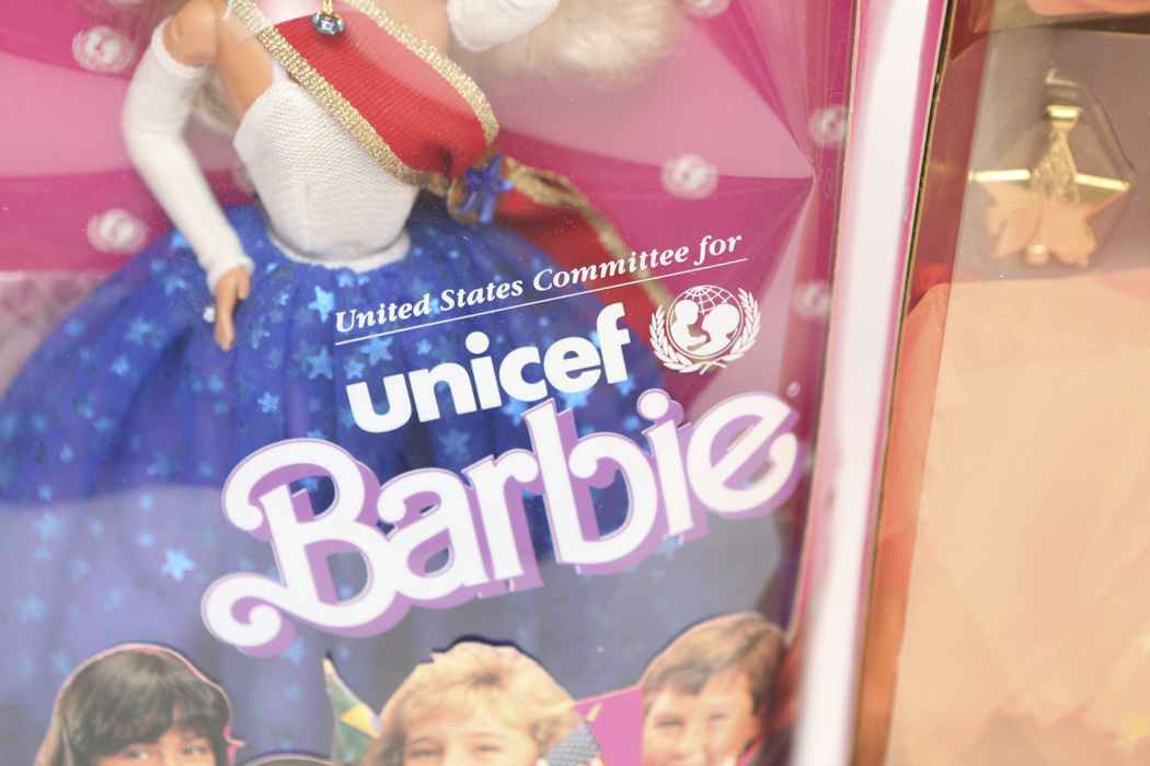 "Super Star" Barbie and "Unicef" Barbie