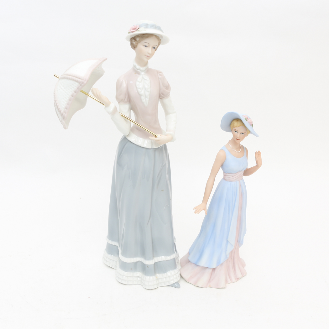 Two HOMCO Figurines "Lady Catherine" and "Camille"
