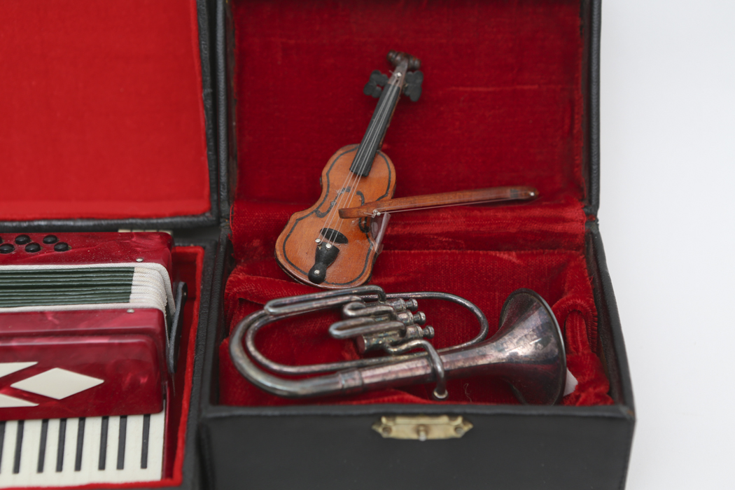 Pair of Miniature Musicical Instruments