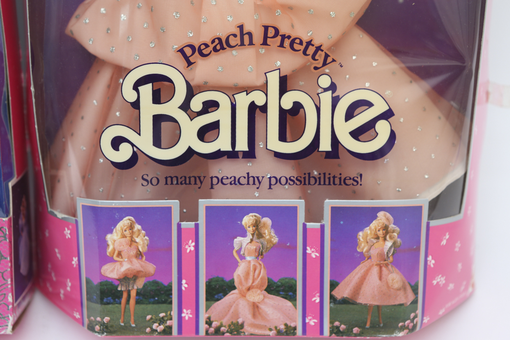Limited Edition "Peach Pretty" Barbie and "Frills and Fantasy" Barbie