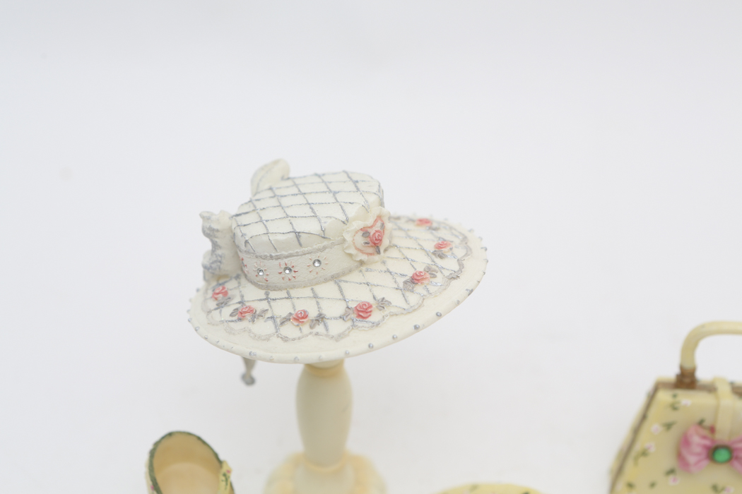 Two Sets of Home Interior Hat and Shoes Accessories of Distinction