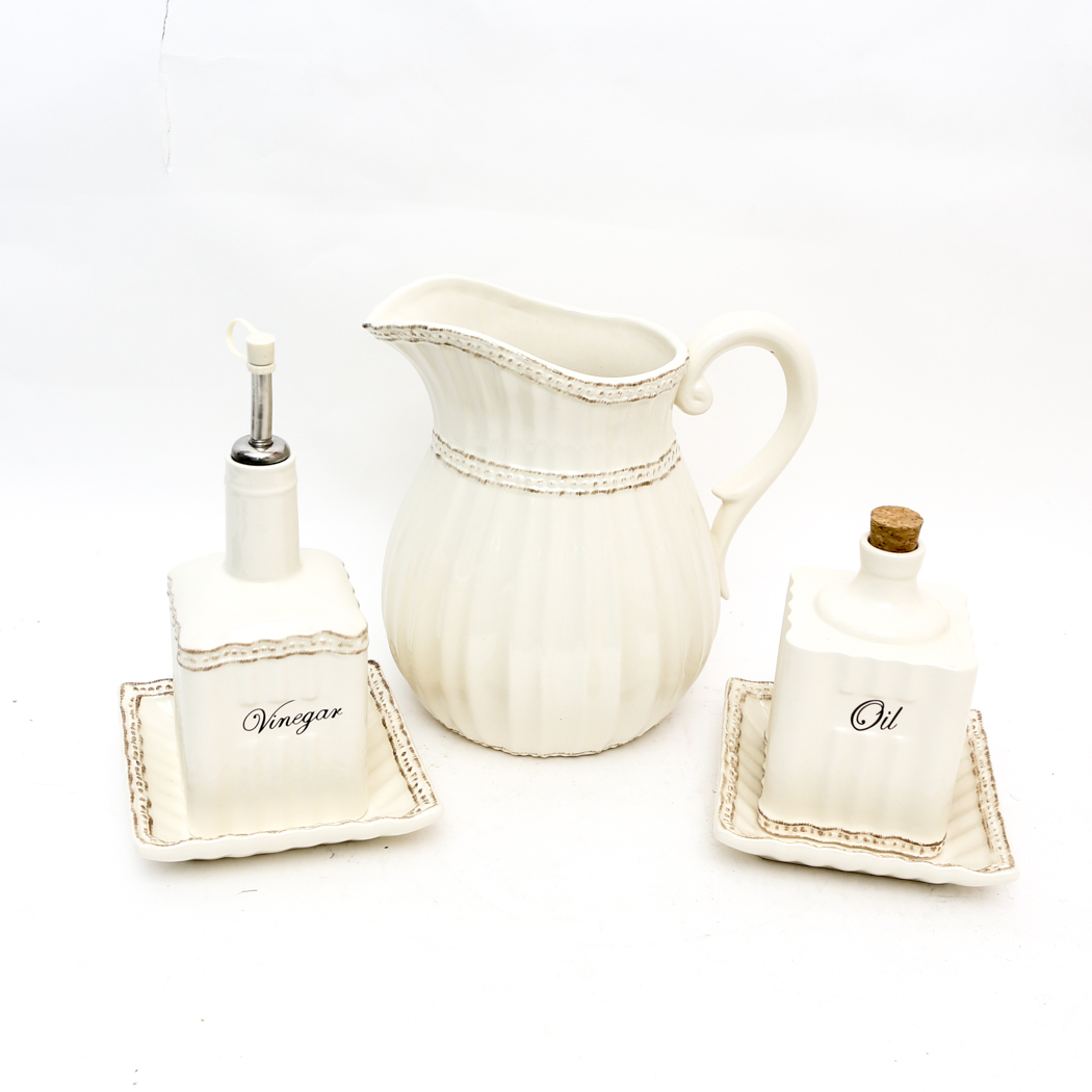 A Set of Serving Ware by Home Interiors