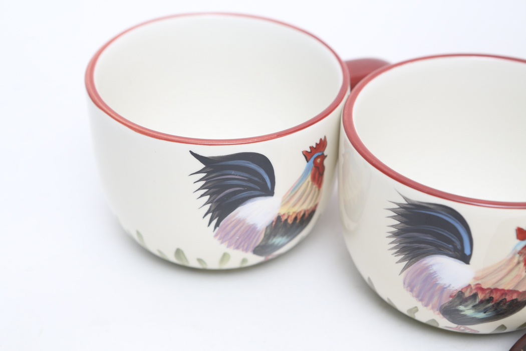 Set of Rooster Decor by Home Interiors