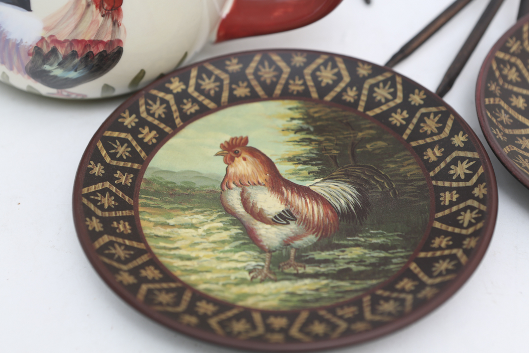 Set of Rooster Decor by Home Interiors