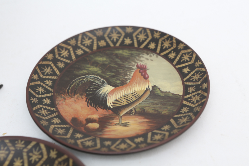 Set of Rooster Decor by Home Interiors