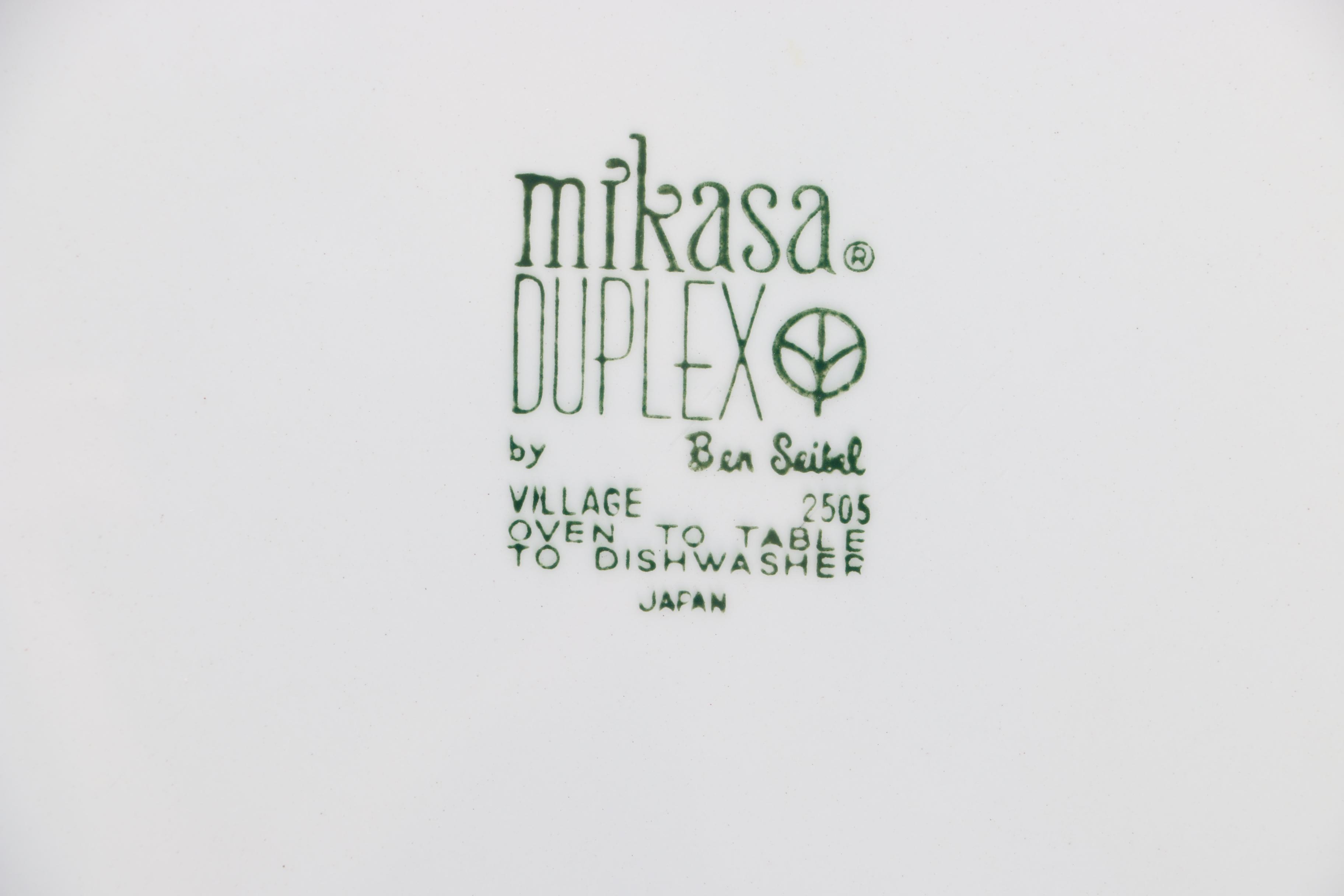 Vintage Mikasa "Duplex" Dinnerware Designed by Ben Seibel