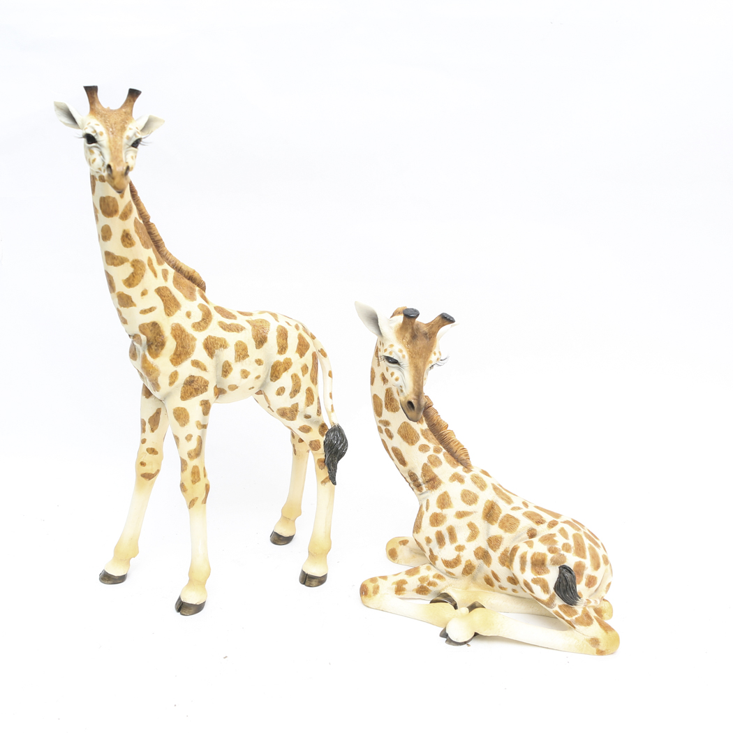 Pair of Giraffe Figurines