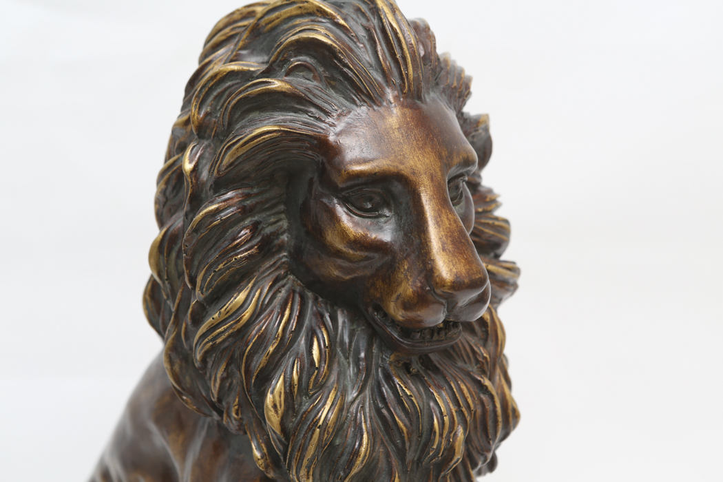 Outdoor Statue of a Lion