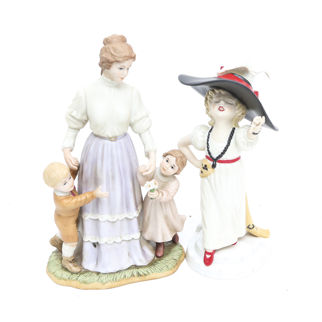 "Playing Dress Up" and "Teacher's Pet" Figurines by Home Interiors