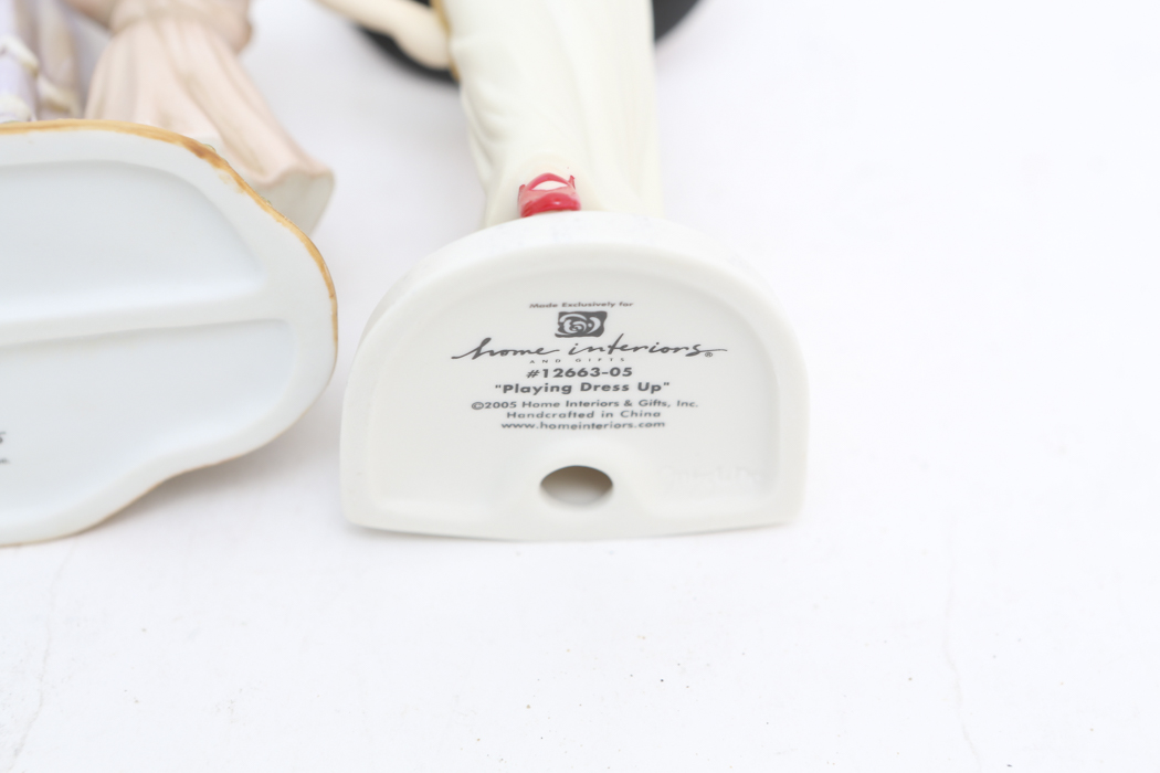 "Playing Dress Up" and "Teacher's Pet" Figurines by Home Interiors