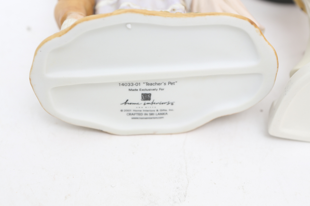 "Playing Dress Up" and "Teacher's Pet" Figurines by Home Interiors