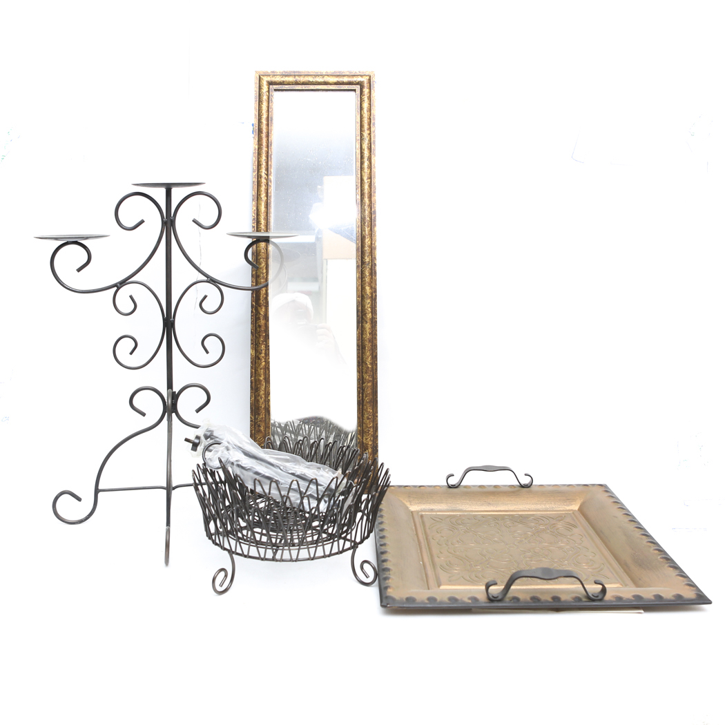 Selection of Home Decor with Mirror