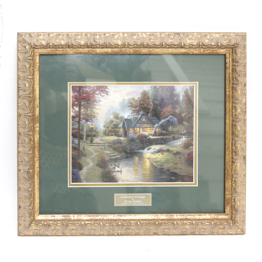 Thomas Kinkade Offset Lithograph "Stillwater Cottage"