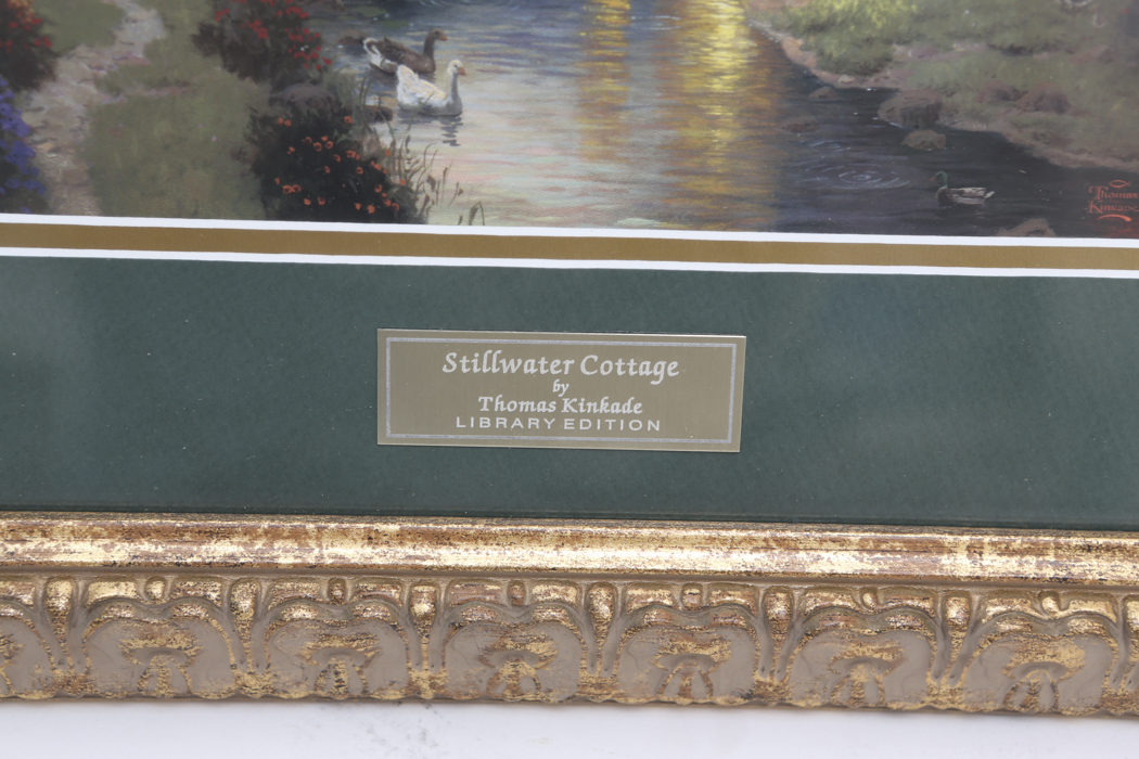 Thomas Kinkade Offset Lithograph "Stillwater Cottage"