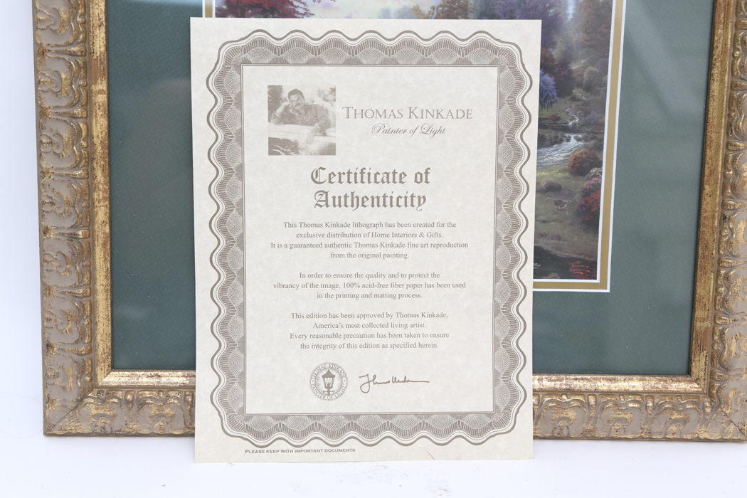 Thomas Kinkade Offset Lithograph "Stillwater Cottage"
