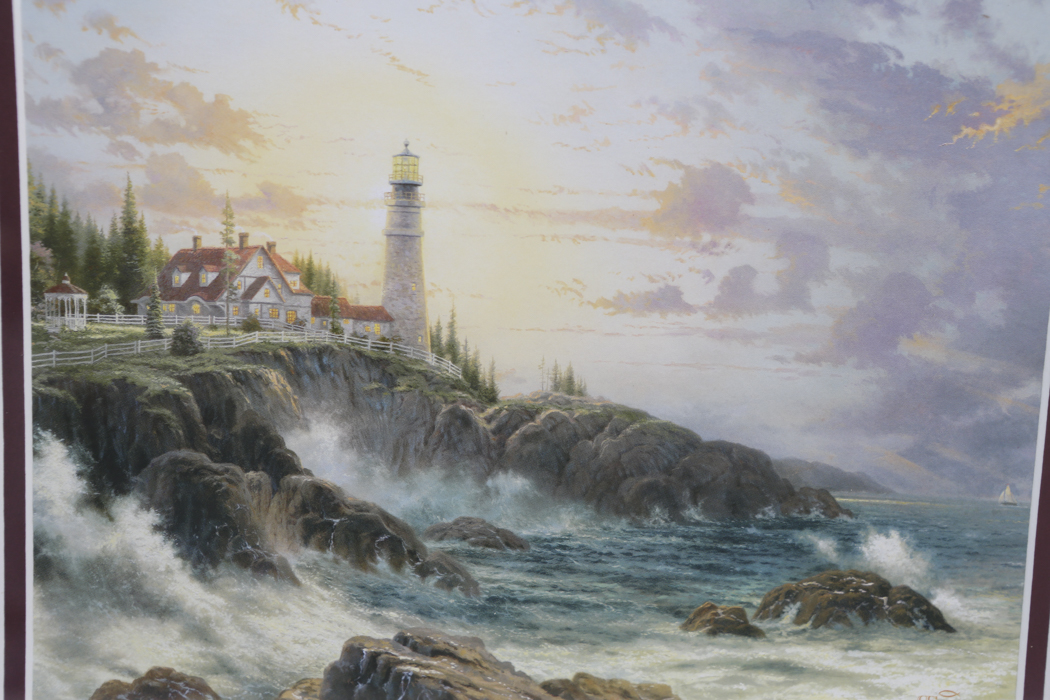 Thomas Kinkade Offset Lithograph "Clearing Storms"