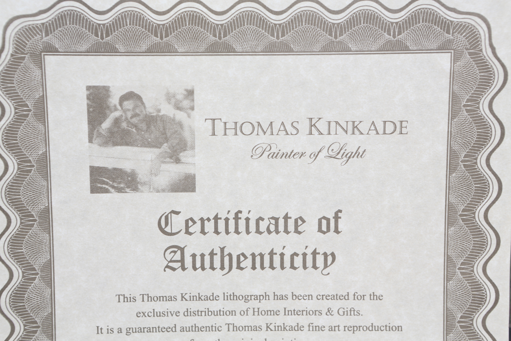 Thomas Kinkade Offset Lithograph "Stillwater Cottage"