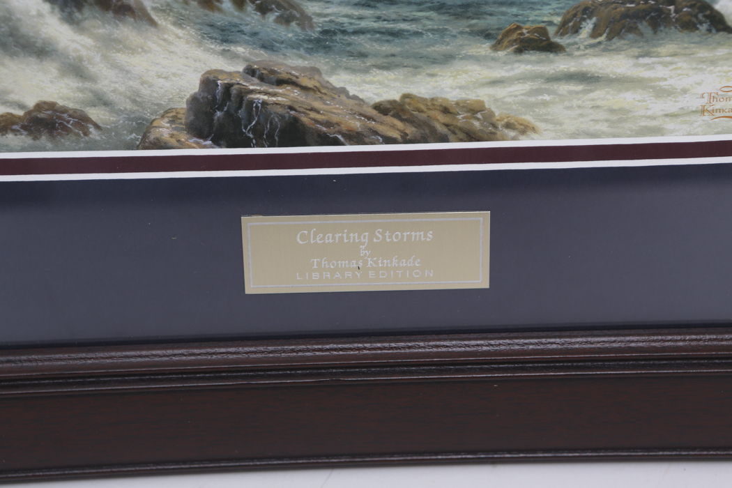 Thomas Kinkade Offset Lithograph "Clearing Storms"