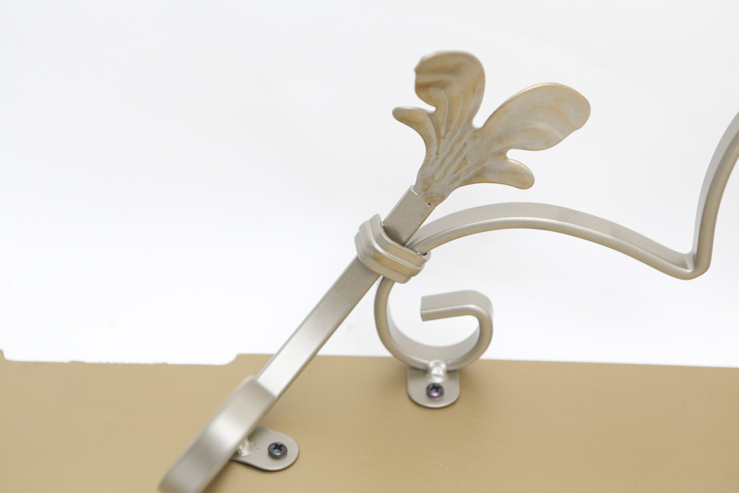 Small Wall Shelf in Metallic Tones