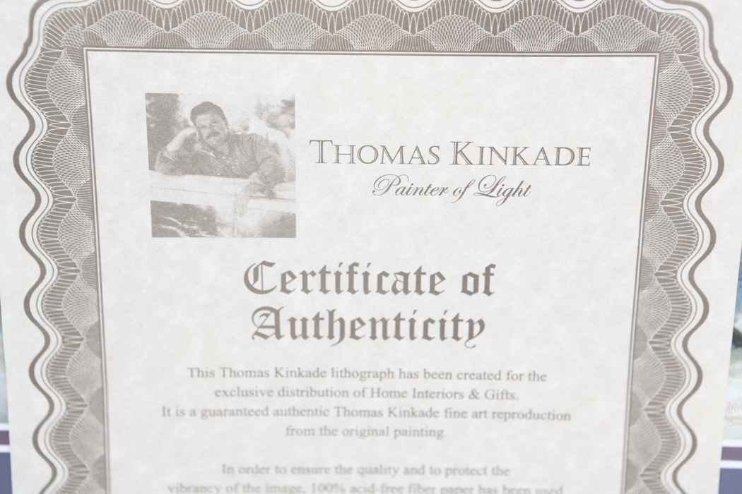 Thomas Kinkade Offset Lithograph "Clearing Storms"