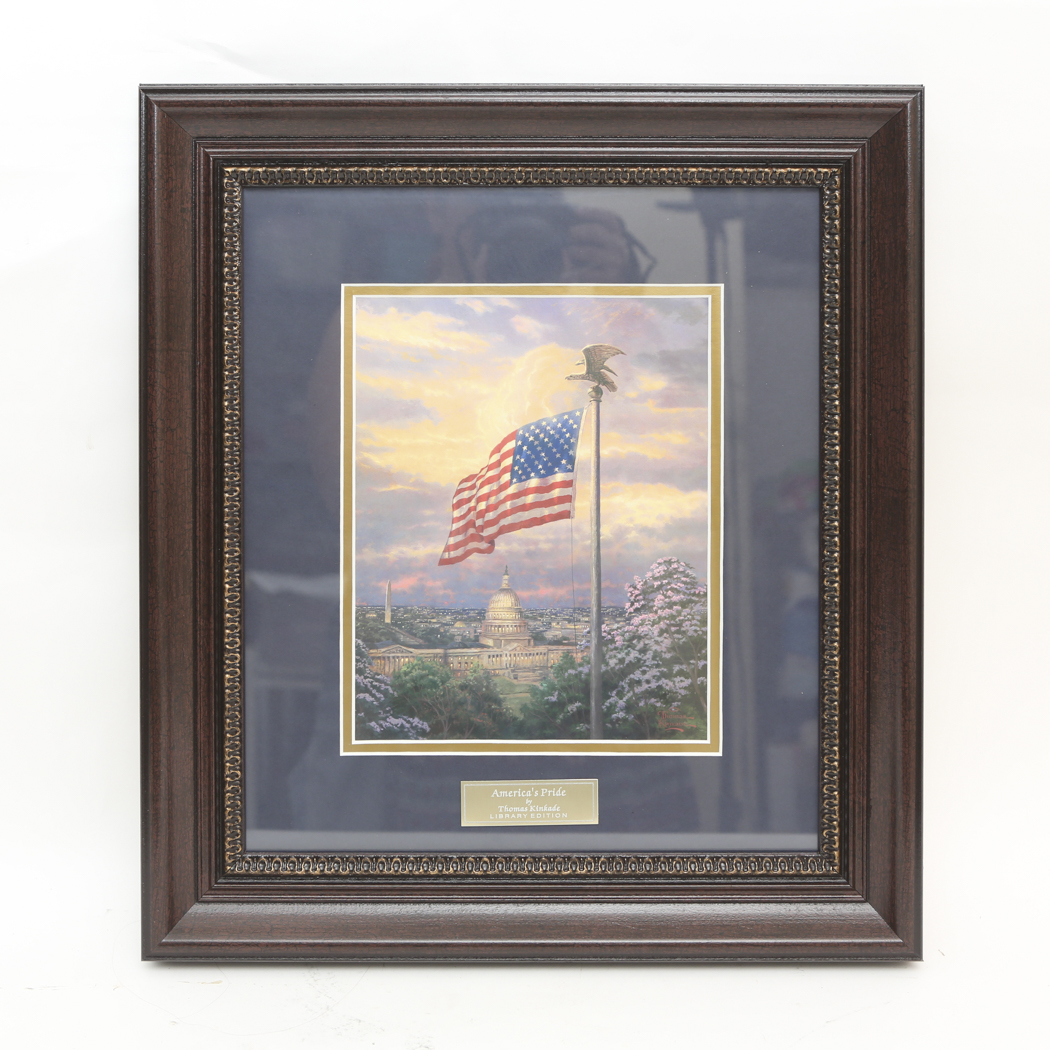 Offset Lithograph Titled "America's Pride" by Thomas Kinkade