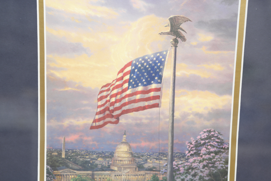 Offset Lithograph Titled "America's Pride" by Thomas Kinkade