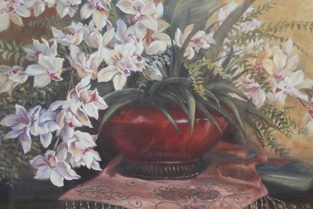 Framed Floral Print After Joan Cole